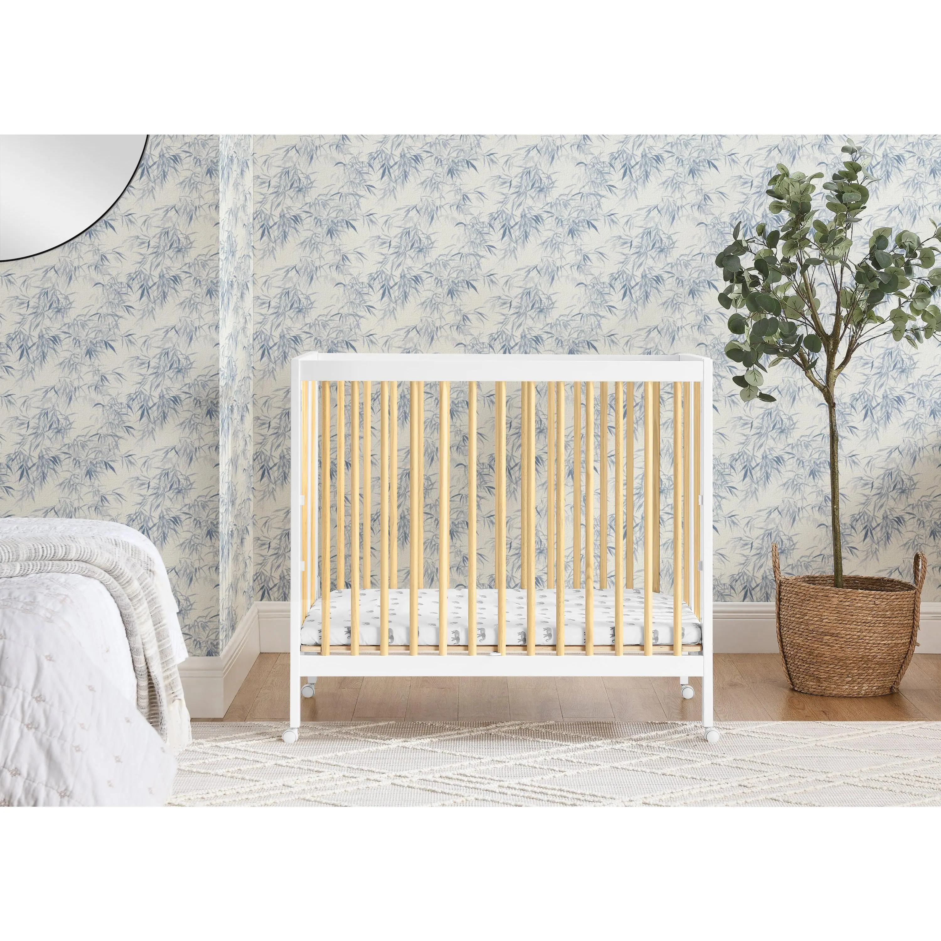 Mia Portable Folding Mini Crib with 1.5-Inch Mattress Mia Portable Folding Mini Crib with 1.5-Inch Mattress