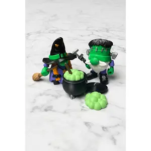 Witch and Frankenstein Gnomies