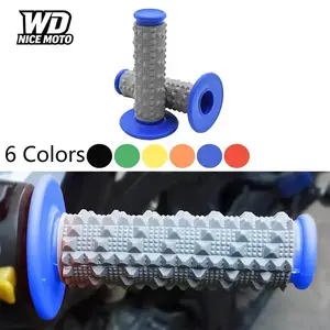 WD NICE MOTO Motorcycle 22mm 7/8" Handle Universal Grip, Large Particles Rubber Handlebar Grips, for Atv Ktm Honda Yamaha Kawasaki