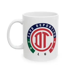 Liga MX - Toluca  Mug - Mexican Football Mug, Mexico Soccer Gifts, Football Souvenirs , Sporty Gifts, 11oz 15oz Coffee Cup