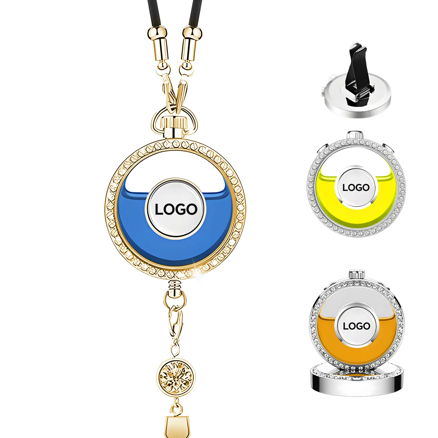 Customizable Hanging Car Air Freshener for Rearview Mirror - Car Interior Decor, Adhesive-Ready, Stylish Design, High-Quality Natural Lavender & Lemon Scents, Interior Freshener for Road Trips
