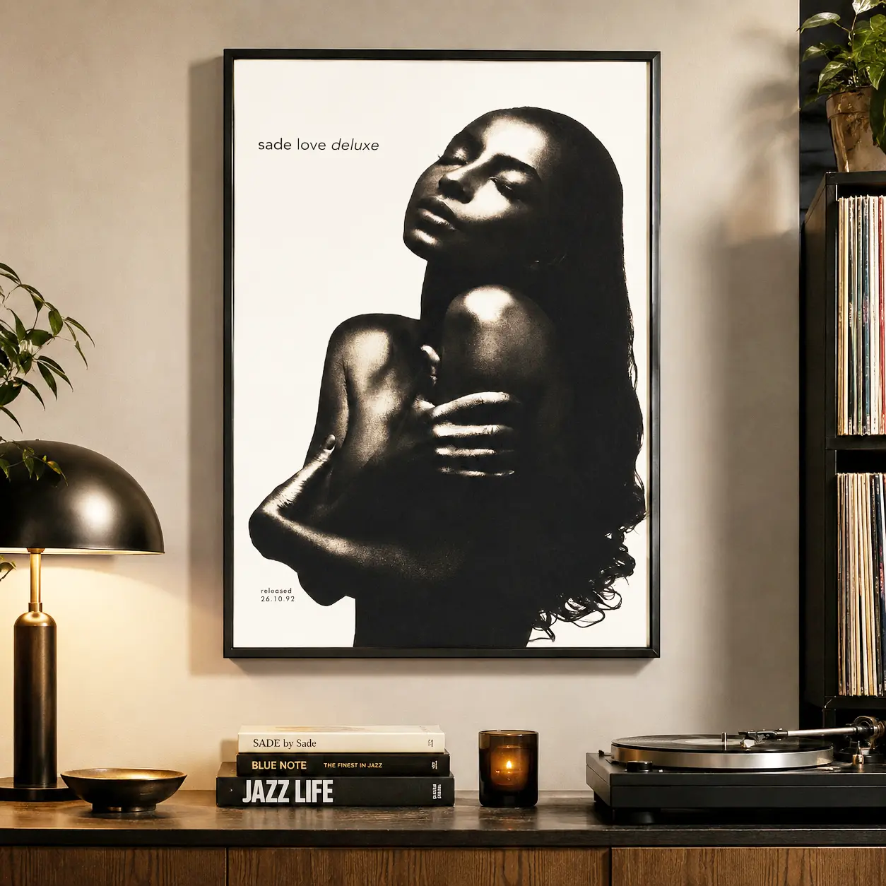 Sade Love Deluxe Album Poster  Vintage Album Cover Art  Retro Aesthetic Wall Art  Minimalist Music Print  Y2K Fashion Apartment Decor