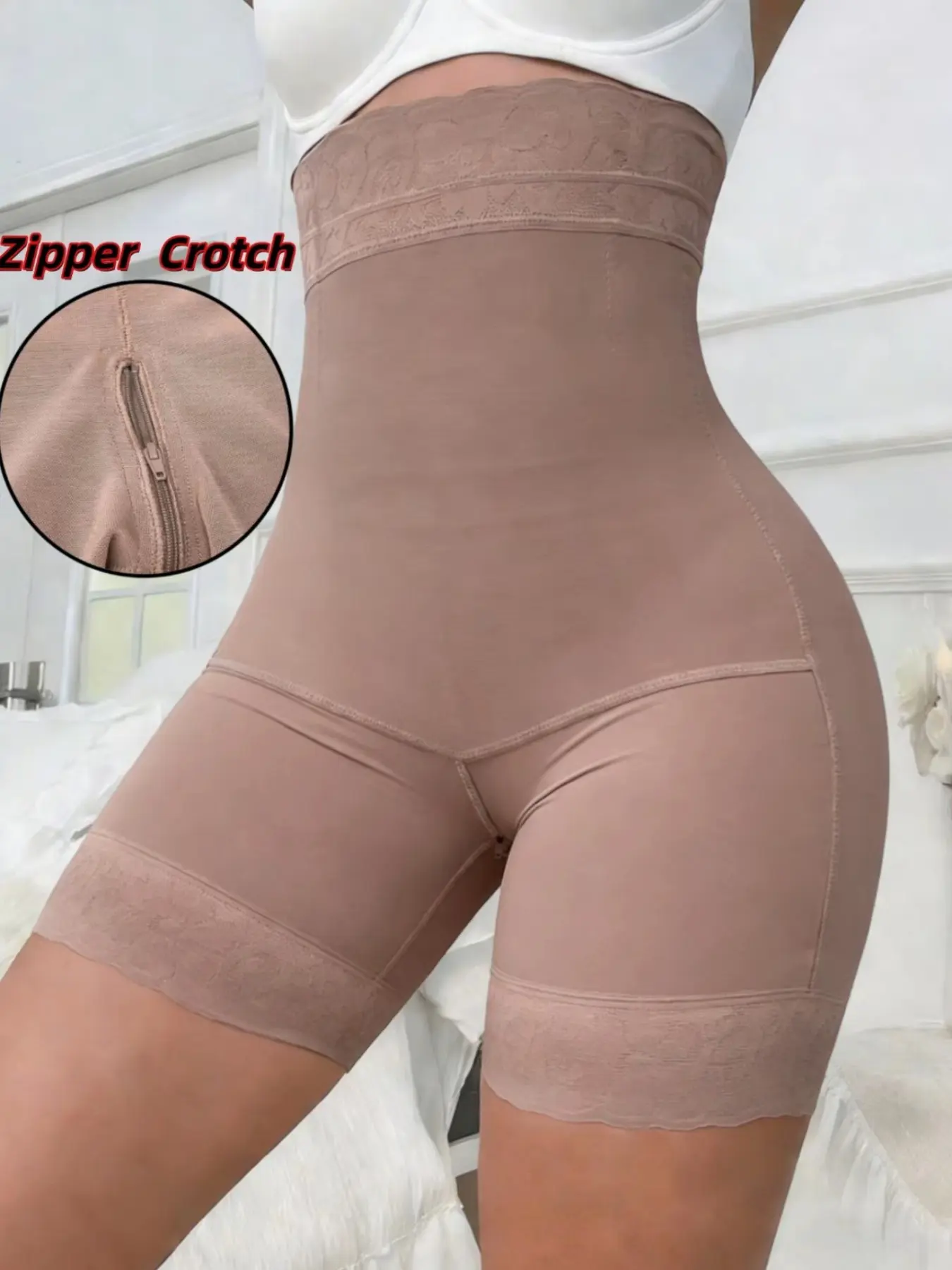 High Waist Shapewear Belly Control Butt Lift Panties, New Lace Anti-Slip Slimming Body Shaper, High-Waisted Seamless Women Underwear