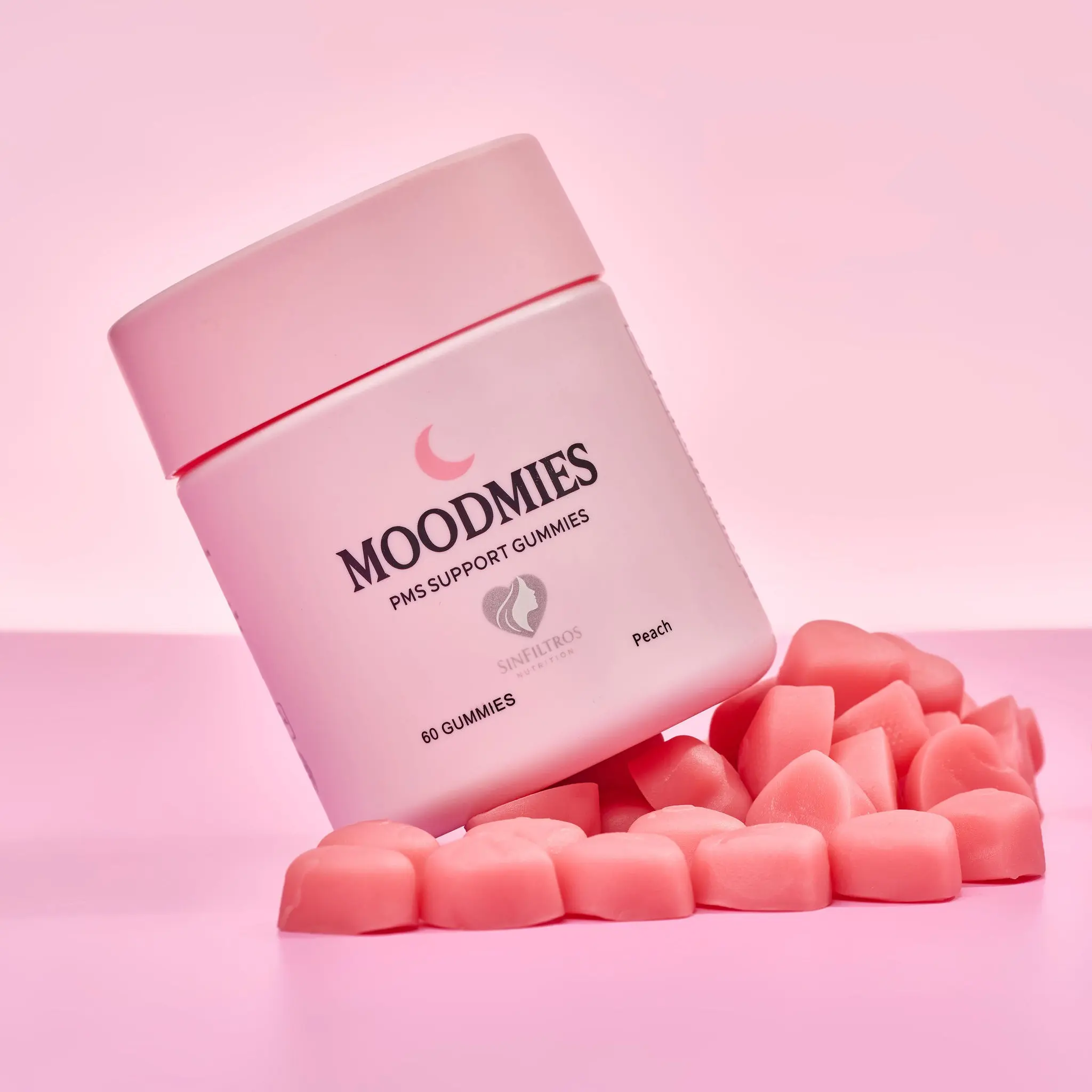 MOODMIES PMS Support Dietary Supplements with Vitamin, Women's Wellness Nutrition Supplement Bottle, Moodmies Pms Support Dietary Supplements For Women A Bottle