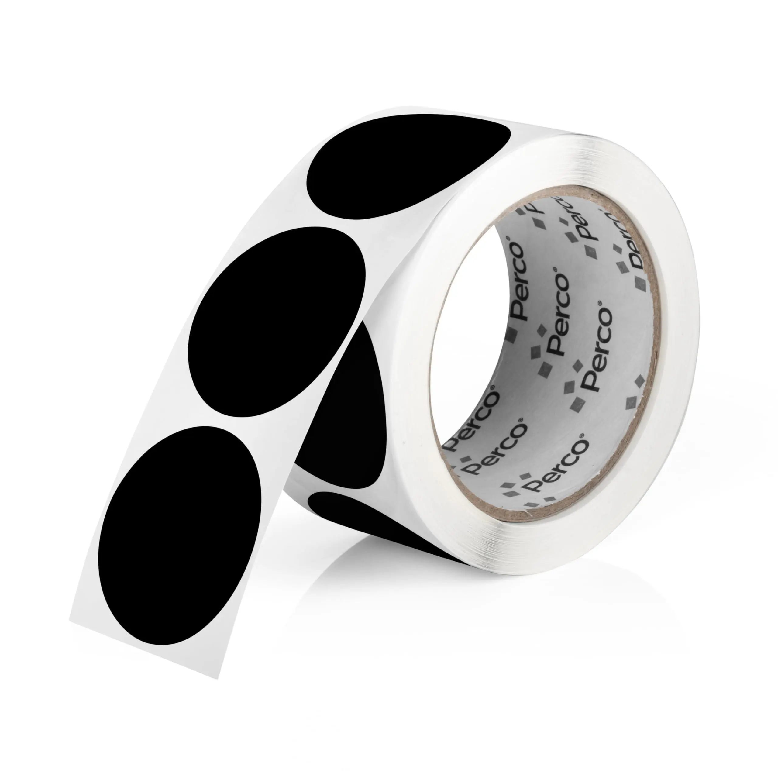 Perco 2-Inch Diameter Round Dot Sticker Labels - 500 Labels Per Roll, Easy-Peel Perforation, Strong Adhesive, Bold Design, High Visibility, Handwriting-Friendly, Made in USA for Organizing, Crafting Enthusiasts