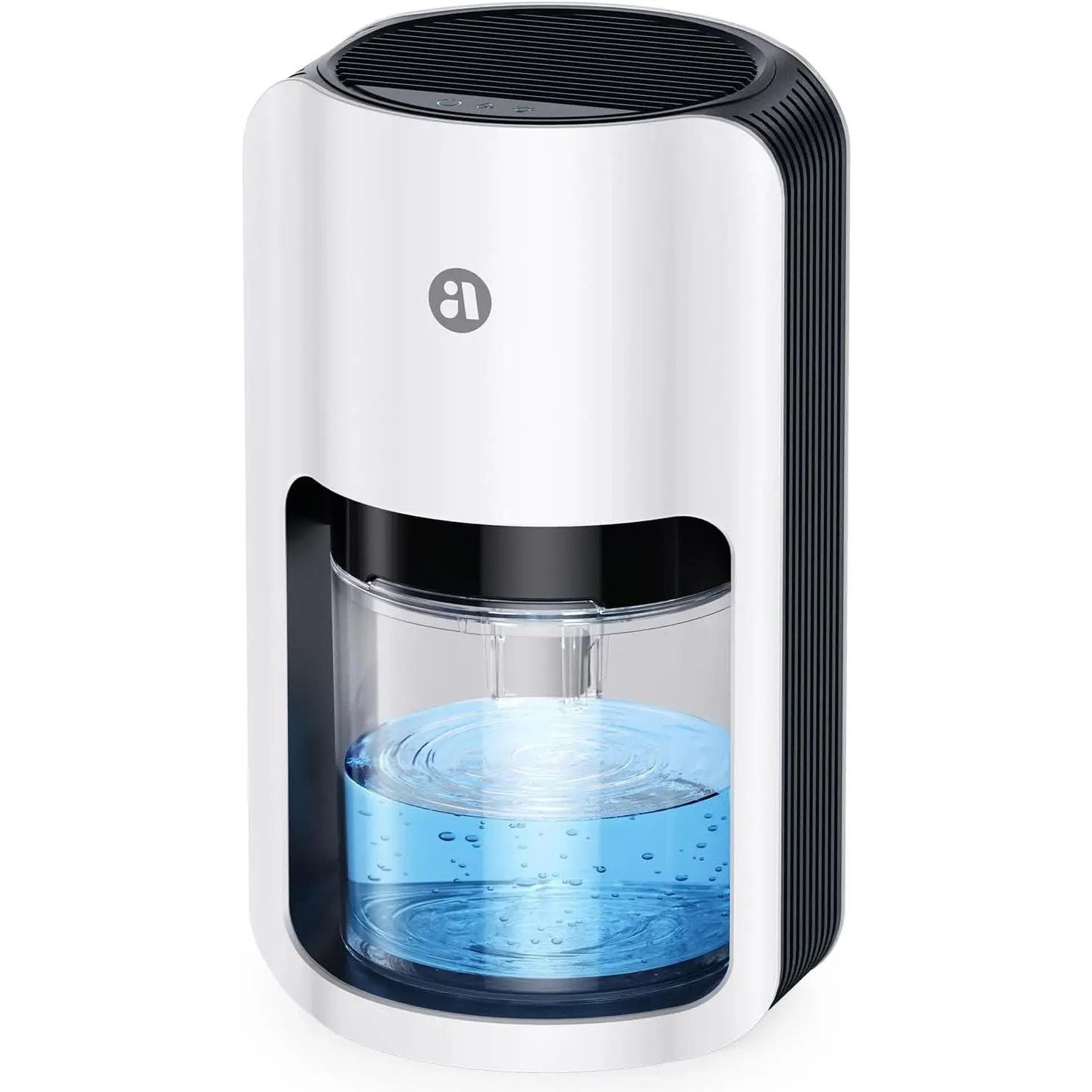 42oz Ultra-Quiet Home Dehumidifier - Auto Shut Off, Auto Defrost, Compact 5.6" x 6.37" x 11", Detachable Tank for Wardrobe, Closet, Nursery, Trailer Efficient Moisture Removal