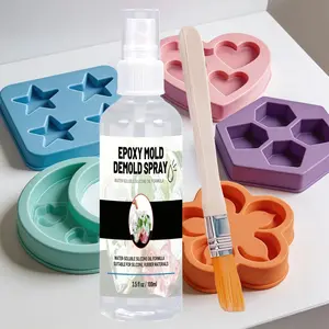 3.5 Oz/100ML Mold Release Kit, 5-Second Quick Perfect Demolding, Protects Rubber & Concrete, Essential for Jewelry Making