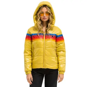 5 STRIPE TREKKER JACKET - GLOSSY KHAKI