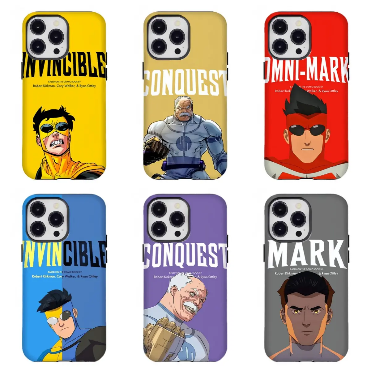 Invincible Superhero Custom Casing - Shockproof, Durable Protection, Resistance Cellphone Accessory for iPhone 11-17, Samsung S21-S25, Perfect Gift for Superhero Fans