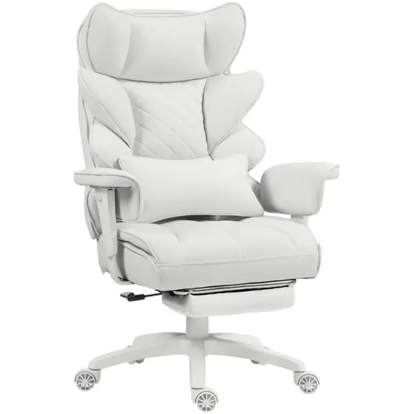[DealsForYouDays] Extra Large Ergonomic Massage Gaming Office Chair with Pocket Spring Cushion, High Back Recliner Desk Chair for Work, Gaming & Napping - Adjustable Armrests, Lumbar Support & Footrest