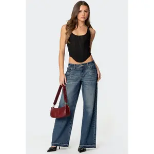 Davis Grommet Low Rise Baggy Jeans