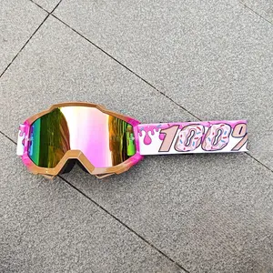 UV Protection Motorcycle Goggles, Universal Protective Goggles, Suitable for Motorcycle Off-Road, Off-Road Riding, Skiing, Snow Sports, and Outdoor Riding Windproof Goggles, Snowboarding Gear