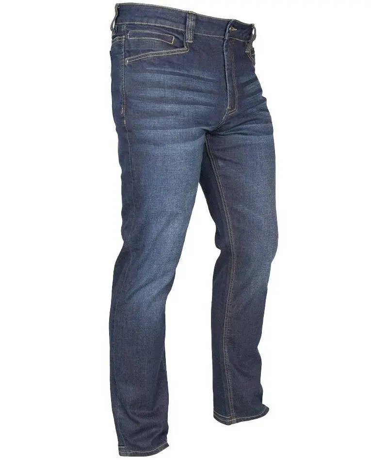 LA Police Gear Terrain Flex Slim Fit Jeans, Natural, Belt, Zipper, Spandex, Menswear, Classic, Pants