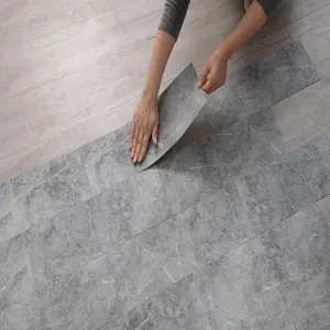 Self-adhesive non-slip flooring, PVC kitchen backsplash, matte marble pattern design, durable and easy-to-clean surface, office flooring, home flooring, indoooring, home decor, 20/30/40 pieces per set