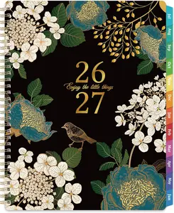 Planner 2026-2027 - Academic Planner 26-27, Jul.2026 - Jun.2027, 8" x 10", 2026-2027 Planner Weekly Monthly with Colorful Tabs, Twin-wire Binding, Back Pocket
