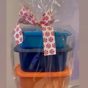 Mexican Tupperware Set - Blue & Orange Containers  - Perfect for Food Storage and Organization