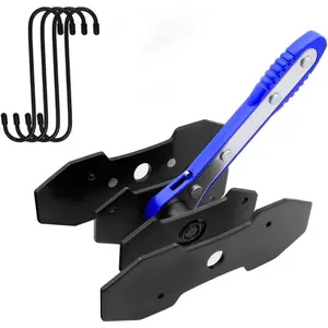 Professional Car Brake Piston Caliper Press Tool Set: Ratcheting Spreader, 4pcs Hangers, and 360-Degree Brake Caliper Press Ratchet