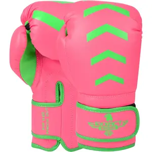 Exxact Sports Knockout Youth Boxing Gloves for Kids (3-15 Years) with Padded Protection, Wrist Support, and Durable Engineered Leather
