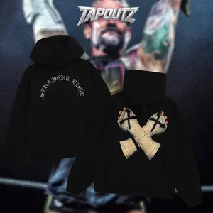 TAPOUTZ CM Punk Heavy Cotton Shirt WWE Tshirt WrestleMania Fan Apparel Menswear Direct-to-garment Breathable Printing