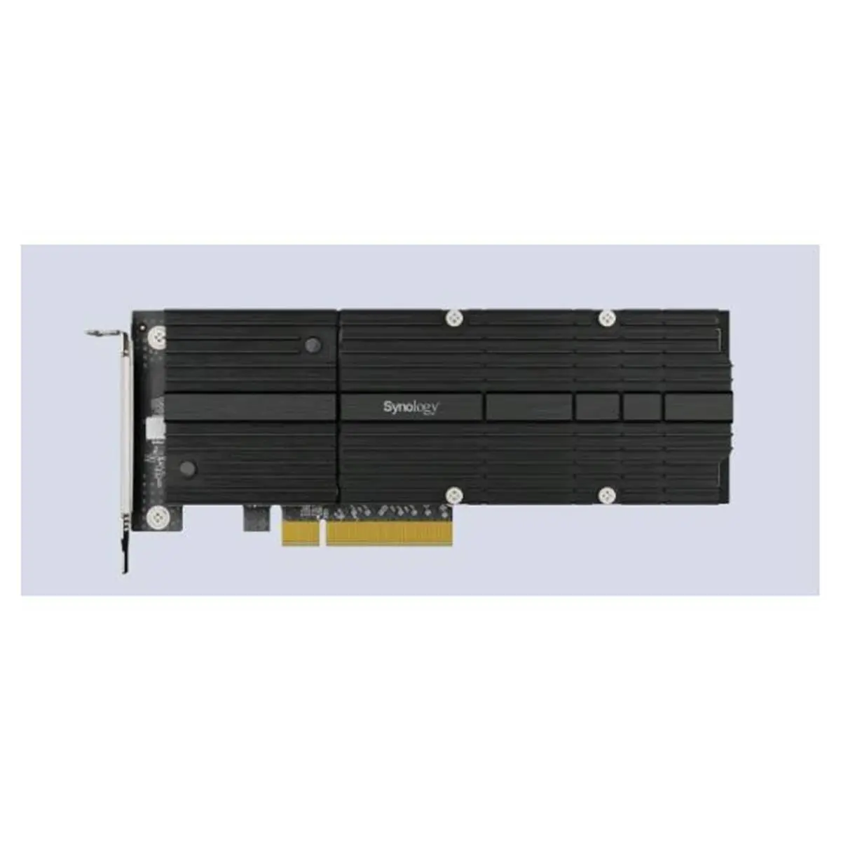Synology M.2 NVMe SSD Adapter Card - M-Key, PCIe 3.0 x8, Dual-Slot, Low Latency Data Storage Accessory, Versatile Connectors, Compact Form Factor, 0.84 lbs, 0C-40C (32F-104F), Low Profile & Full Height