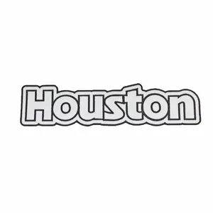 Houston White DIY Tie-Dye Patch Large Blank Canvas Embroidered Iron On