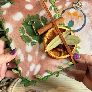 Faux Fawn print fabric journal, hand crafted grimoir, book of shadows