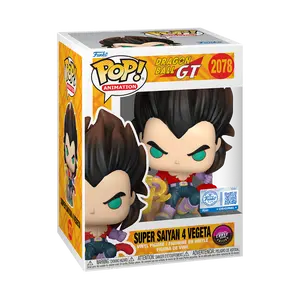 Funko Pop! Dragon Ball GT - Super Saiyan 4 Vegeta (Flocked) (Chalice Collectibles) (Chase) #2078 Exclusive Collectible Pop Vinyl Figure