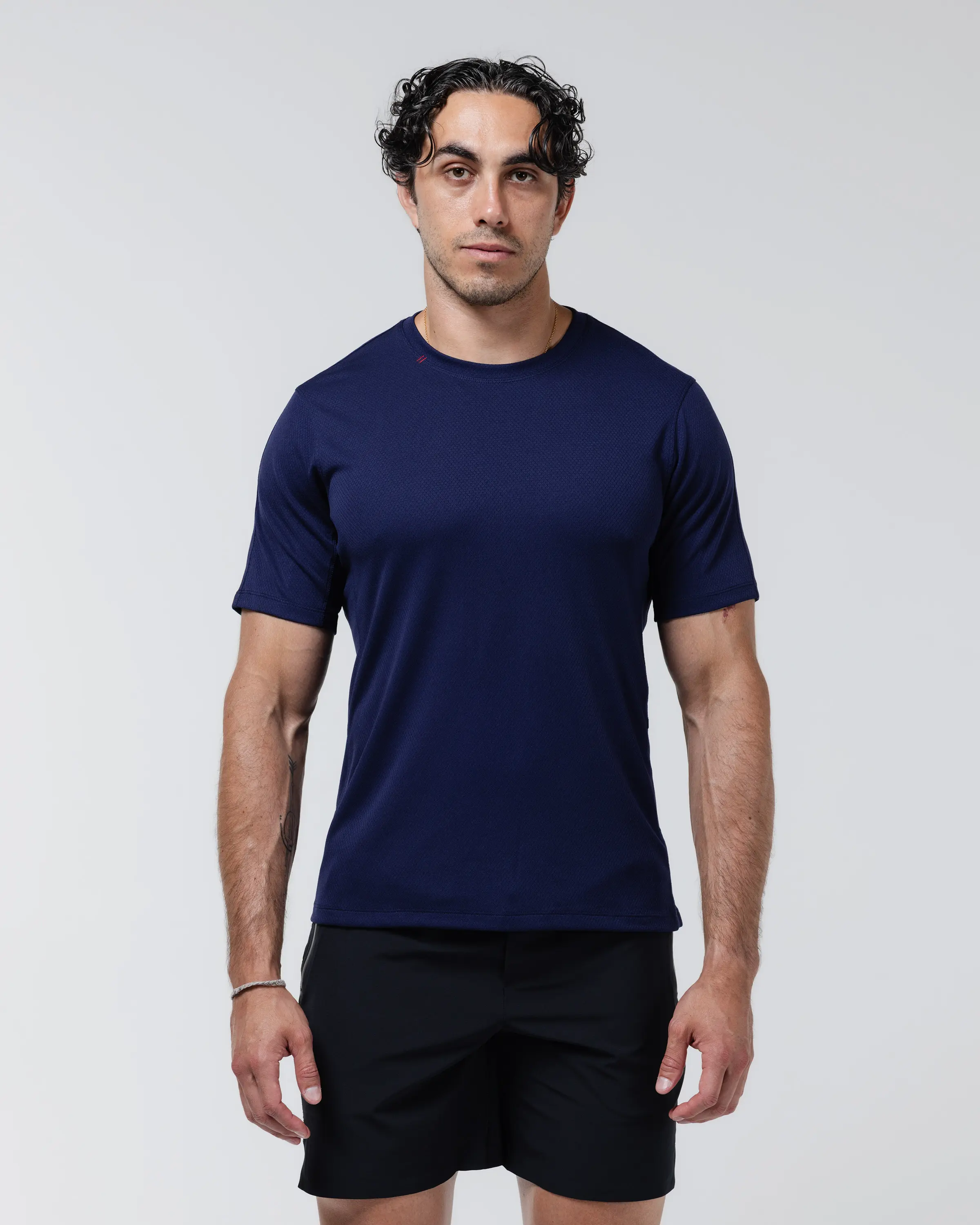 Concours Tee 4-Way Stretch Moisture-Wicking Quick-Dry Anti-Odor Tech with Laser-Cut Vents & Hidden Zip Pocket for Performance Comfort