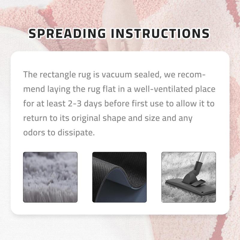 Faux Fur Shag Rug, 1 Count Soft Plush Rug, Comfortable Area Rug, Decorative Carpet, Decorative Fluffy Rug for Home Living Room Bedroom #TOP PICKS
