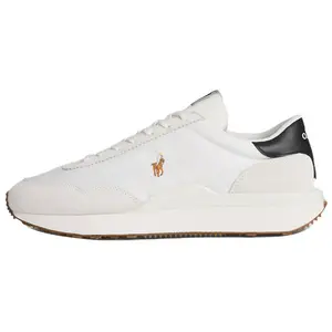 Polo Ralph Lauren Train 89 Suede Round-Toe Platform Embroidered Pony Low-Top Casual Sneakers for Men in White Trending Shoes, House White Official Shoes to Get / Maison Mihara Verifiable, with credentials and supporting global authentication