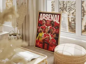 Arsenal Squad Poster – Premier League Football Club Wall Art ( Unframed - Print Only )