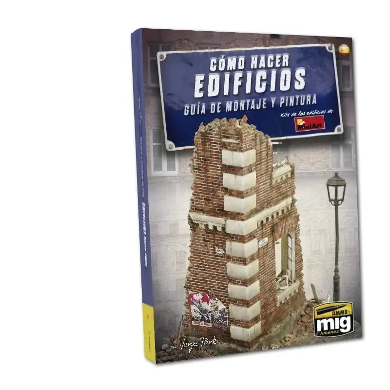 AMMO by MIG Publications - HOW TO MAKE BUILDINGS. BASIC CONSTRUCTION AND PAINTING GUIDE (English)