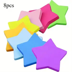 Creative pentagonal star shaped self-adhesive reusable sticky note - multi-purpose strong adhesive note and message sticker, Adhesive Stickers