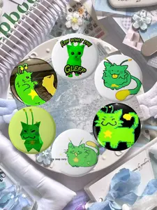 Cute Cat Theme Badge Set, Fun, Fashion Personalized Accessory, Suitable for Daily Wear and Collection