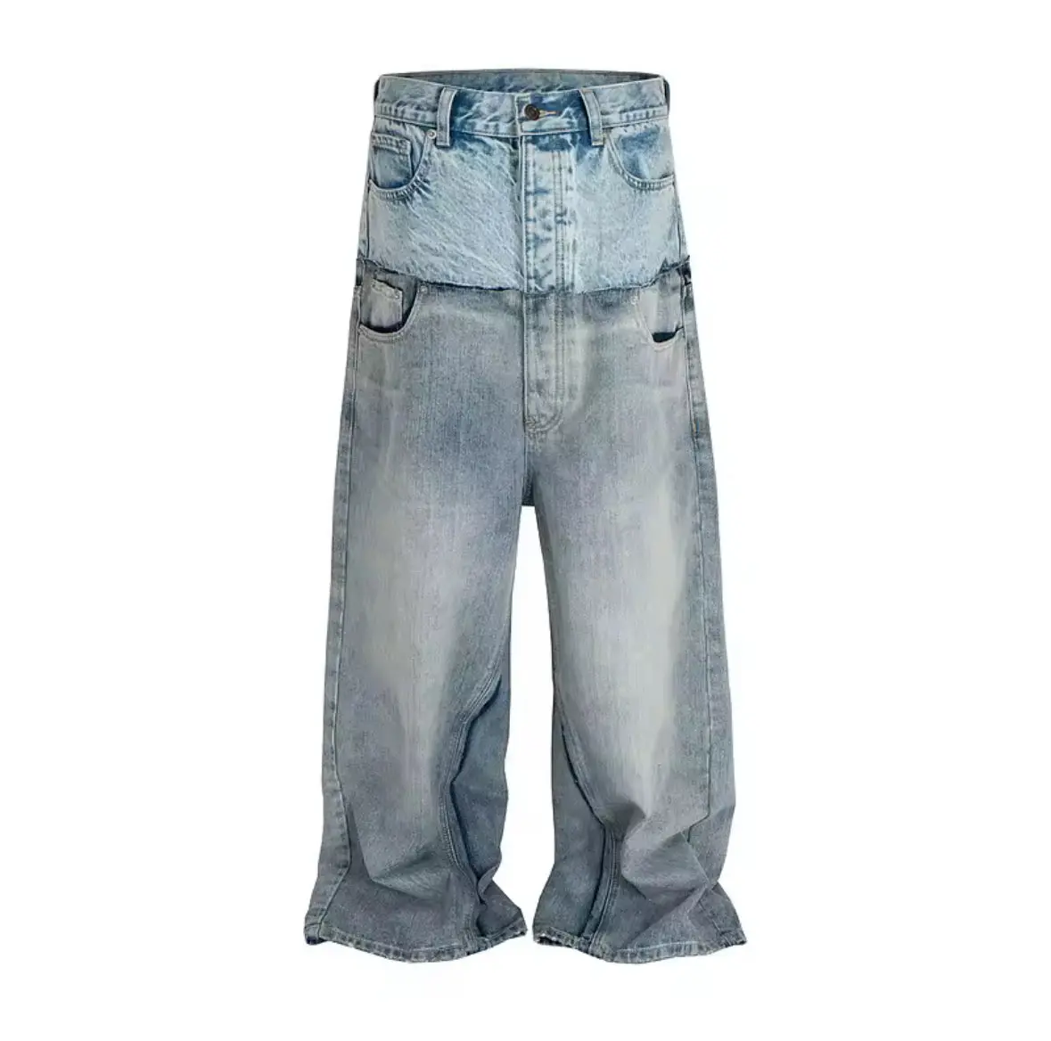 Double Waisted Baggy Jeans