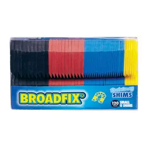 212 MAIN Broadfix SMU120A-US Plastic Small U Shims - Pack of 14, Indoor/Outdoor Sailing Leveling Shims with Secure Hold