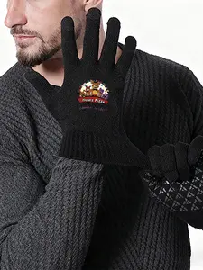 Five Nights At Freddys Pizza Character Printed Winter Warm Gloves for Outdoor Activities and Daily Use  Ideal Christmas and Halloween Gifts for Animation Fans and Collectors  Cozy and Durable Cold Weather Gloves for Adults