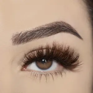 Sunni-16mm Brown Lashes Eyelashes Fluffy