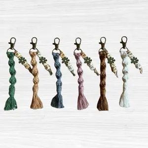 Boho Macrame Snarky Keychain