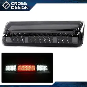 CROSSDESIGN Fit For 2004-2008 Ford F-150 4.6L 5.4L Black LED 3rd Rear Brake Light Cargo Lamp