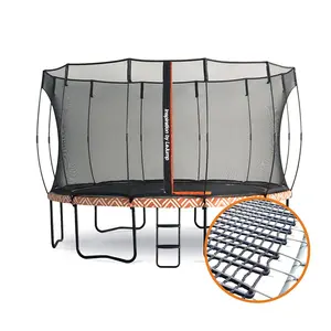 LeJump Lightning Outdoor Springless Trampolines 12 FT with Enclosure Net with ladder