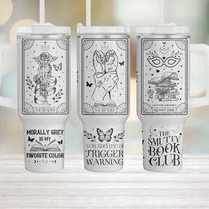 Dark Romance 40oz Tumblers - Keep Your Drinks Hot or Cold for 12 Hours - Cup, Bottle