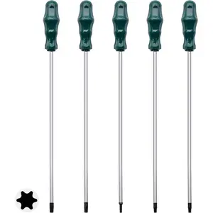 Extra Long Torx Screwdrivers Set, 5pcs 12in Magnetic Torx Screwdrivers Set, T15 - T30 (T15,T20,T25,T27,T30) Magnetic Torx Driver Star Screwdrivers
