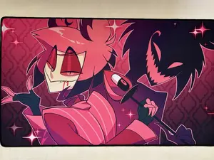 Hazbin Hotel ALASTOR HIS SHADOW Playmat Anime Desk Mat Mousepad Gift for Gamers Office