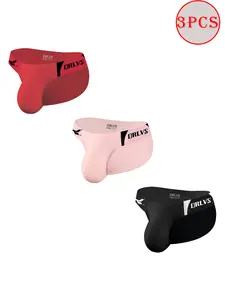 3-Pack Men's Edgy Snake-Print Bikini Briefs Set Breathable in Bold Red Quick-Dry Comfort-Fit for Gym/Night Run/Athleisure 2025 Snake Print Belt Fashion Underwear Zodiac Year Red Male Underpants Mens Shorts MODAL95% SPANDEX5% Menswear Lawn Bestie Lingerie,