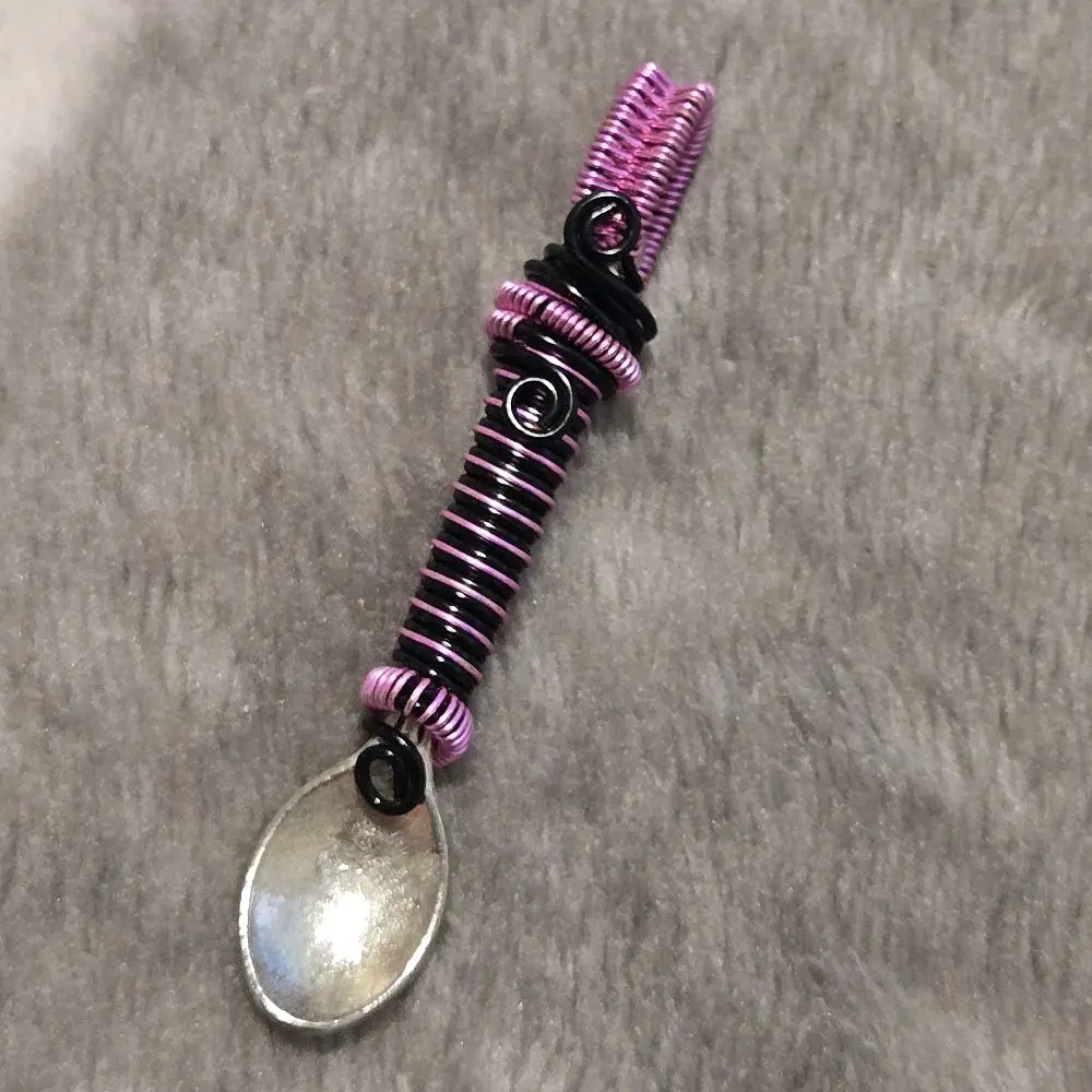 Handmade Wire Wrapped Spoon Pendant