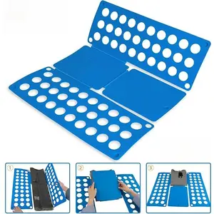 Durable Plastic Shirt Folding Board 23x27.5" Clothes Flip Fold Folder for T-Shirt Laundry Room Organizer-930
