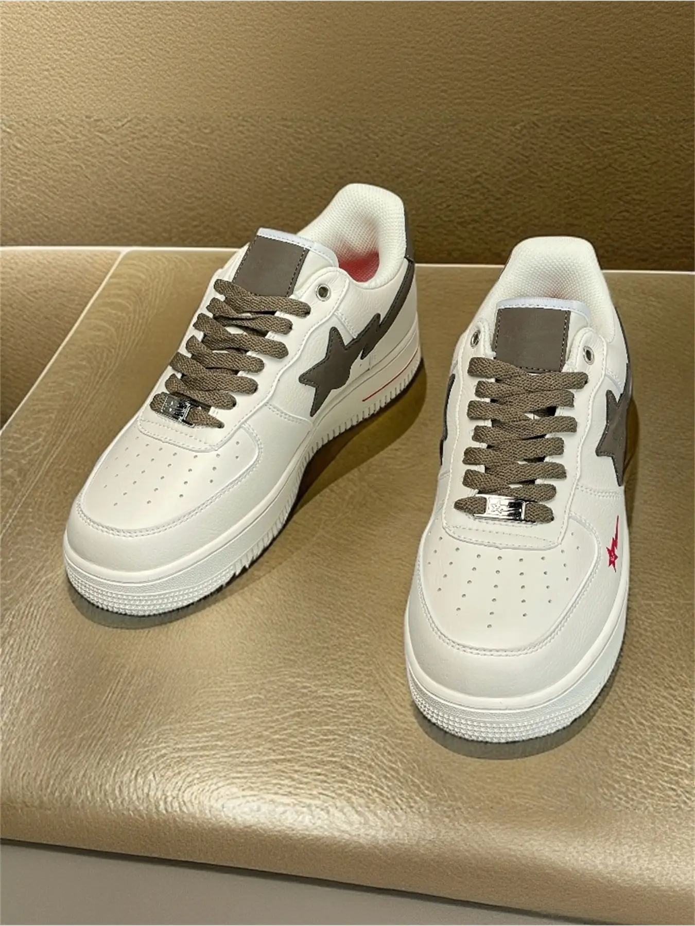 Xiao Zhan's Same Style Casual Athletic Versatile Sneakers, Footwear, Trendy Trainers, Lightning Star Unisex Couple, Low Top Closed Trendy Sports Shoes, Walking Shoes