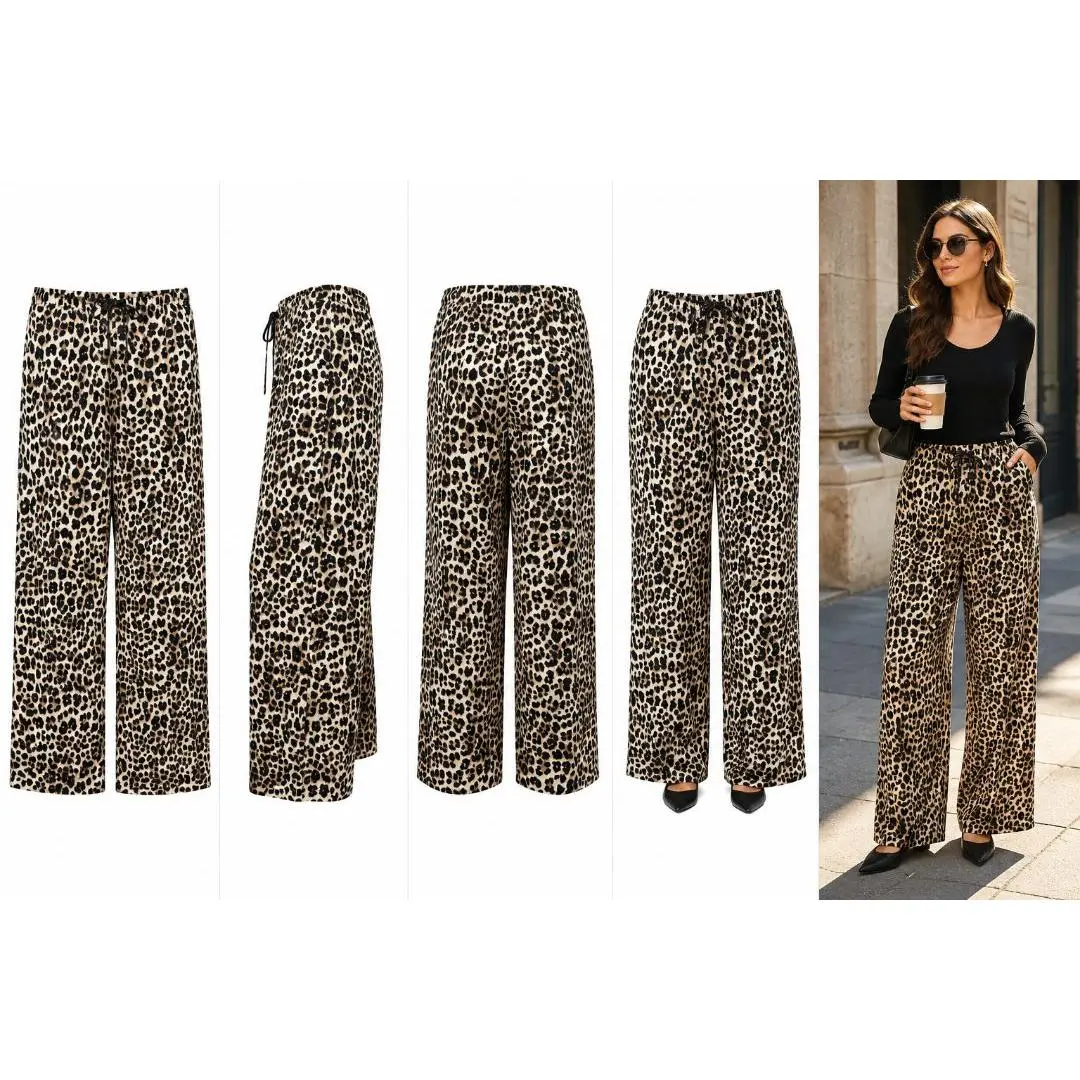 Sincerely Jules Tan Leopard Jogger Pants