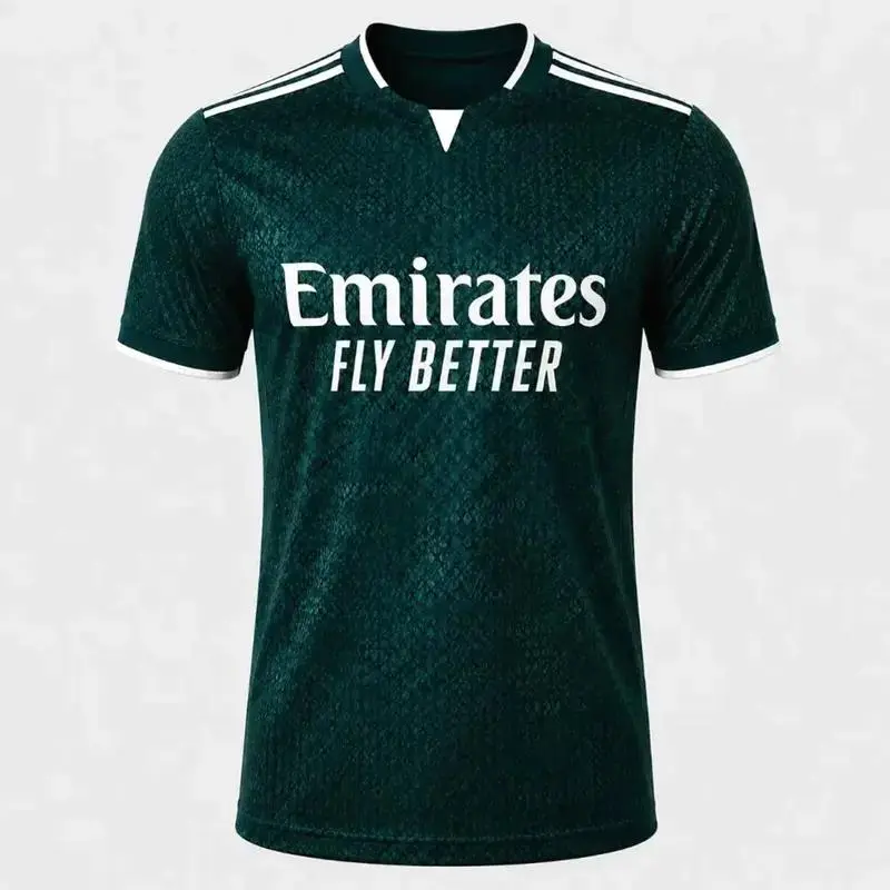 [FULL LOGO] Real 2026/27 Away Replica Jersey Green - Unisex All Over Print Soccer Jersey, Football Shirt, Personalized Name & Number, Fan Edition